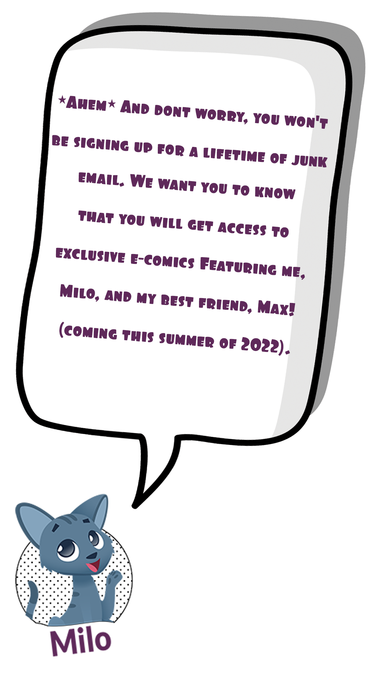 Milo Intro bubble
